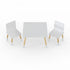 Kidsaw Table & 2 Chairs - White