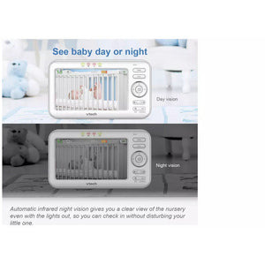 VTech 5" VM5463 Pan Tilt Video Monitor with Night Light and Projection