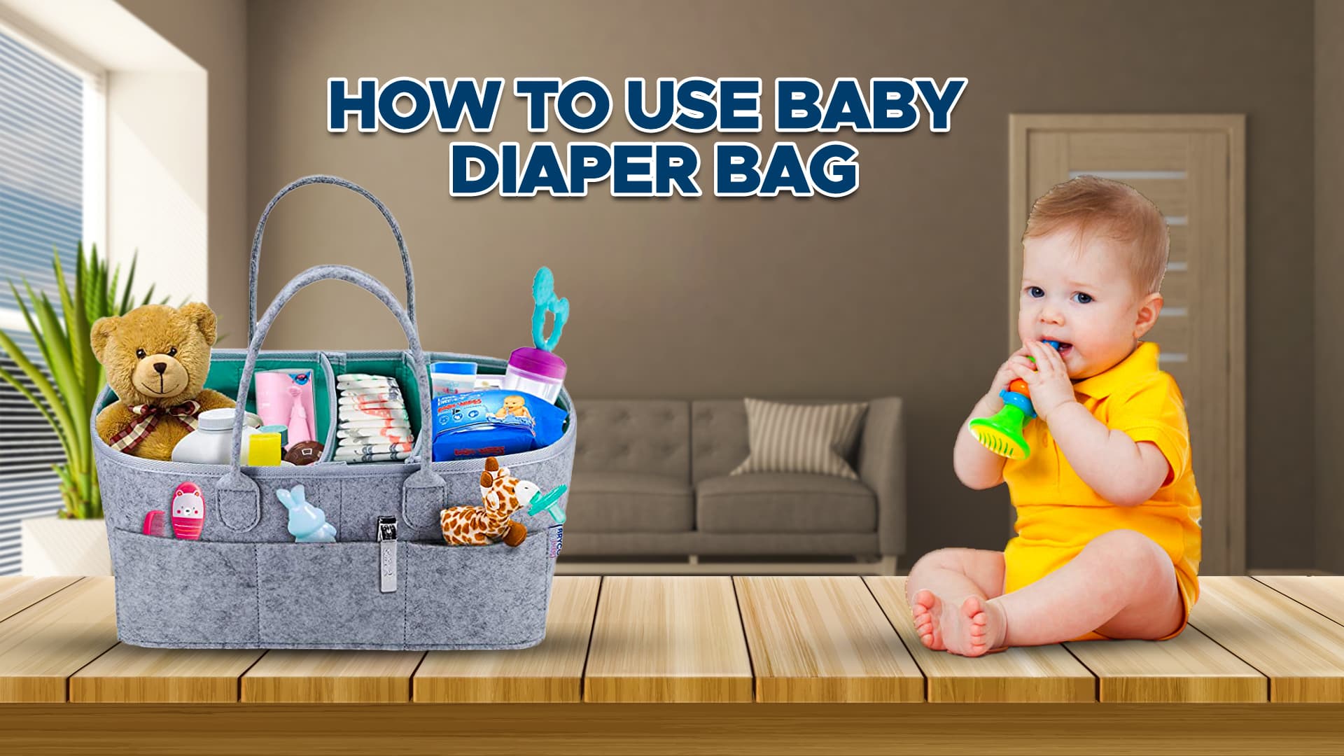 How to use a baby diaper bag
