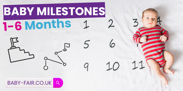 Baby milestones - one to six months