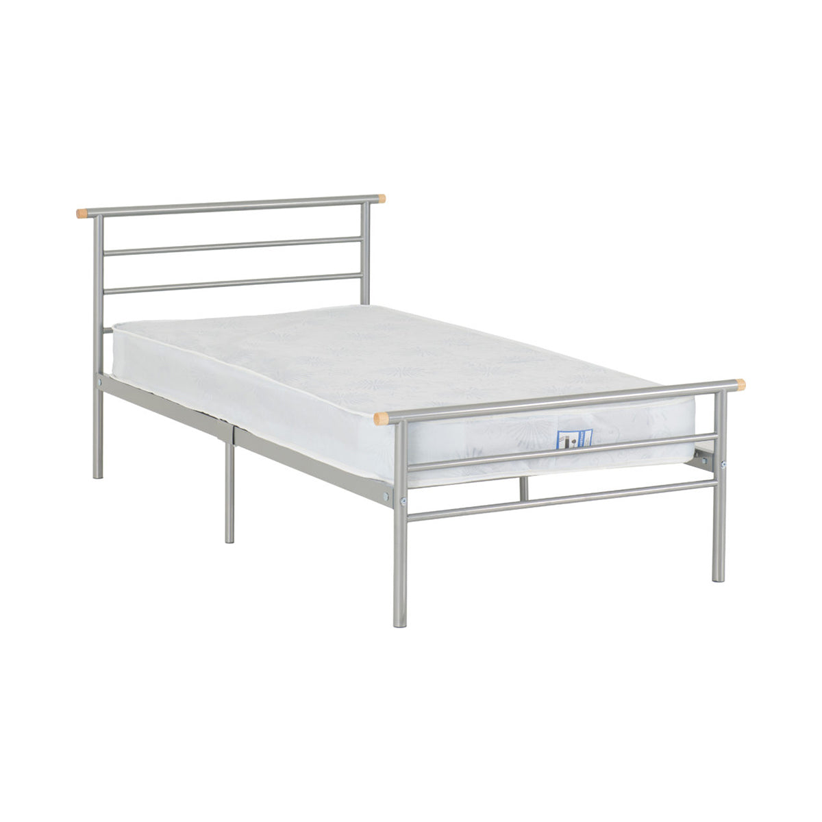 Orion 3FT Bed - Silver