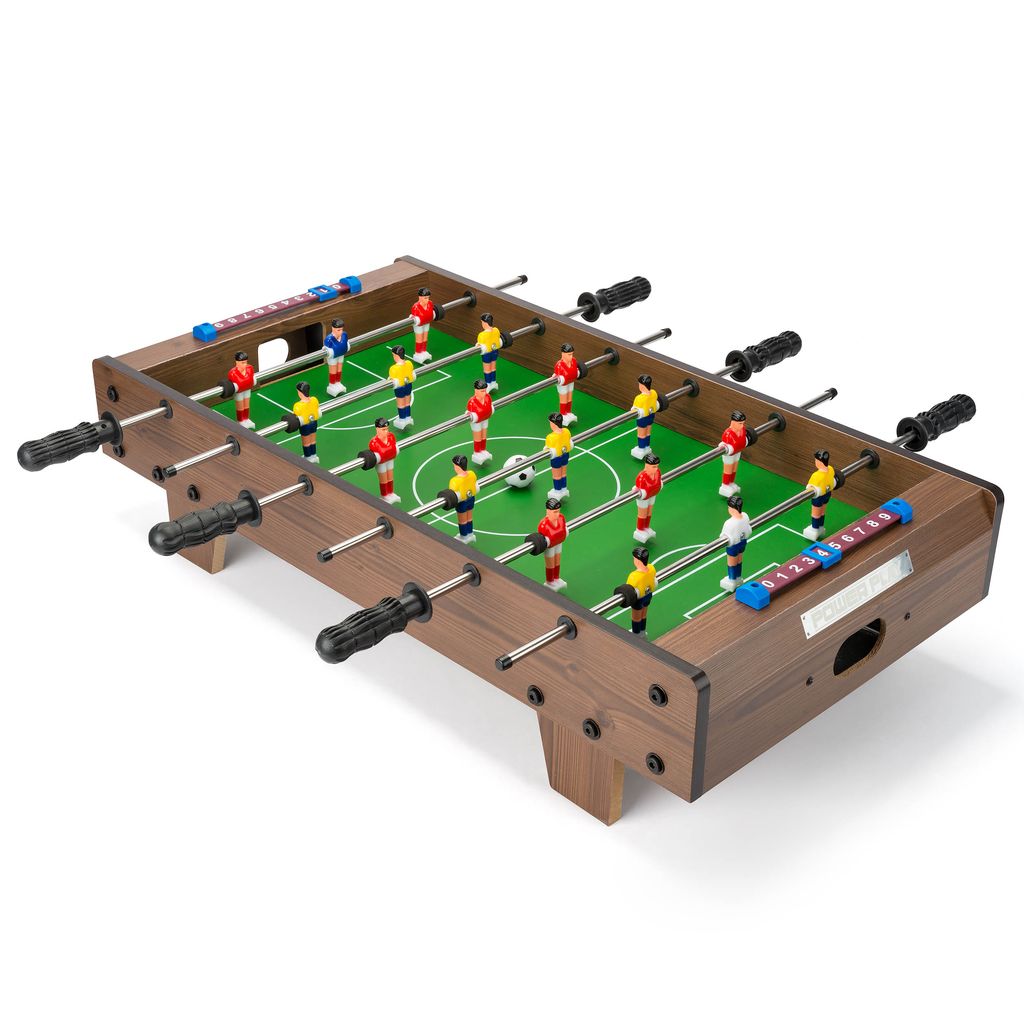 27" Table Football Game - Dark Brown