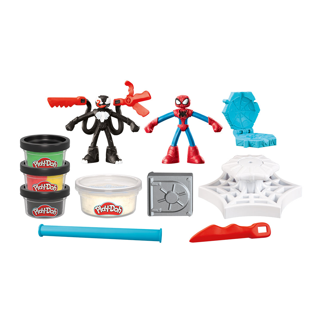 Play-Doh Spiderman Launch and Slice Battle