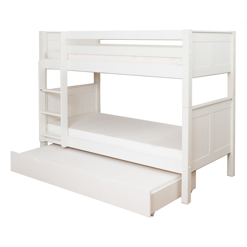Classic Originals Bunk Bed With Trundle Bed And Trundle Mattress