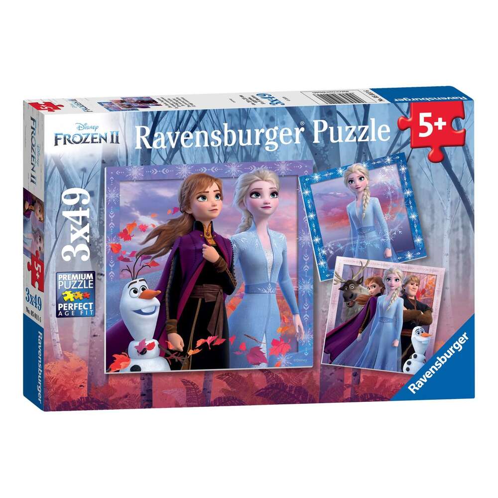 Frozen 2, 3x49pc Jigsaw Puzzle