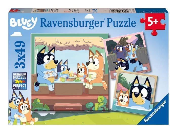 Bluey 3x 49 Piece Jigsaw Puzzle