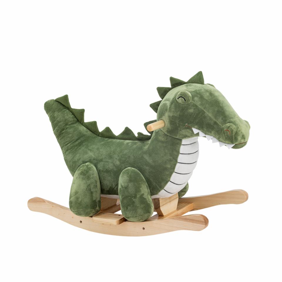 Bloomingville Mini Arnie Rocking Toy Crocodile - Green Polyester