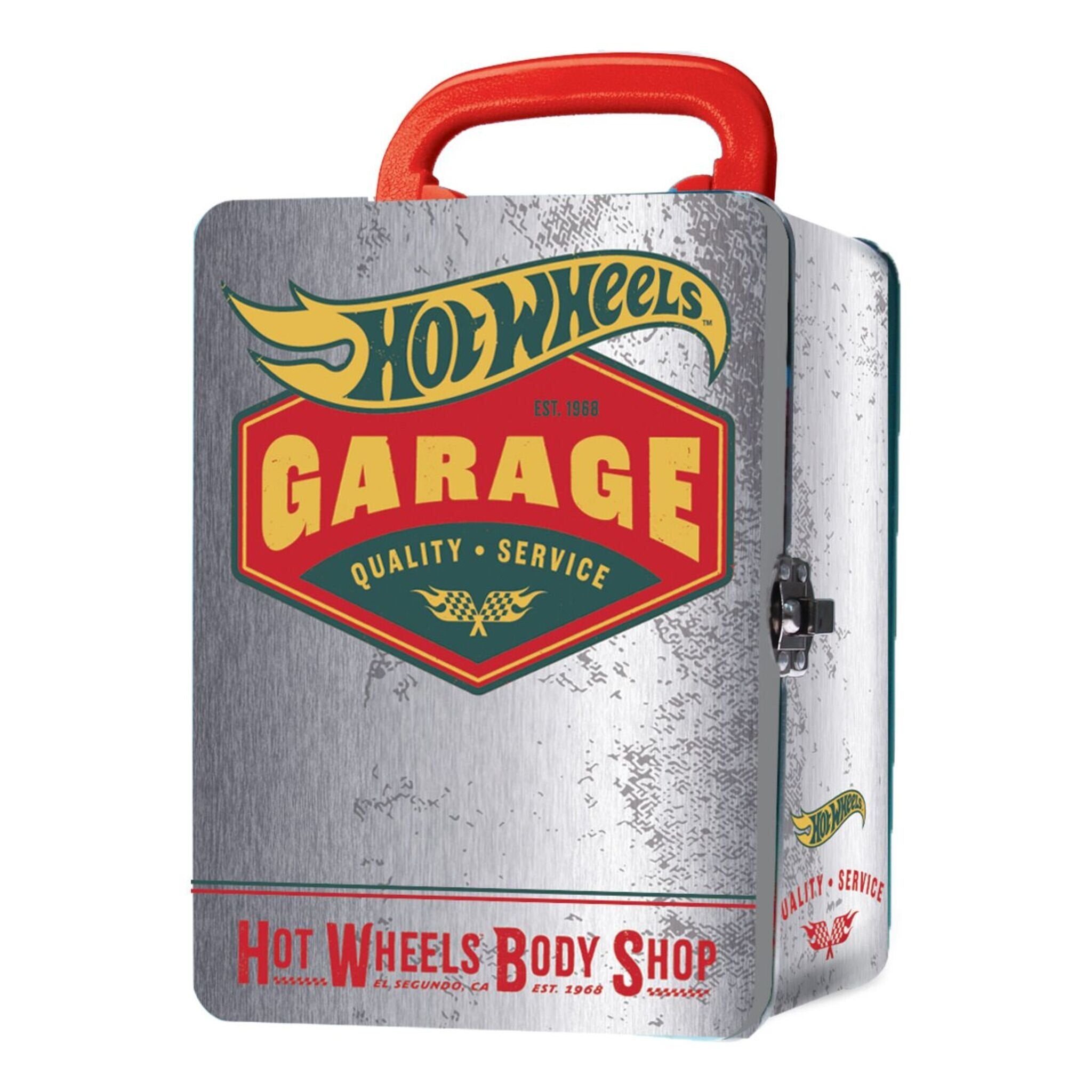 Vintage Hot Wheels Tin Car Storage Case SLVR