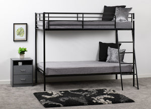 Brandon 3FT Bunk Bed - Black