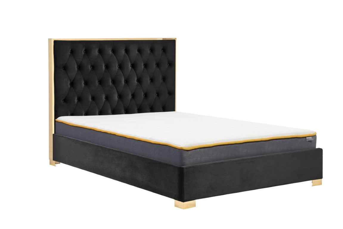 Chelsea Fabric Bed Black