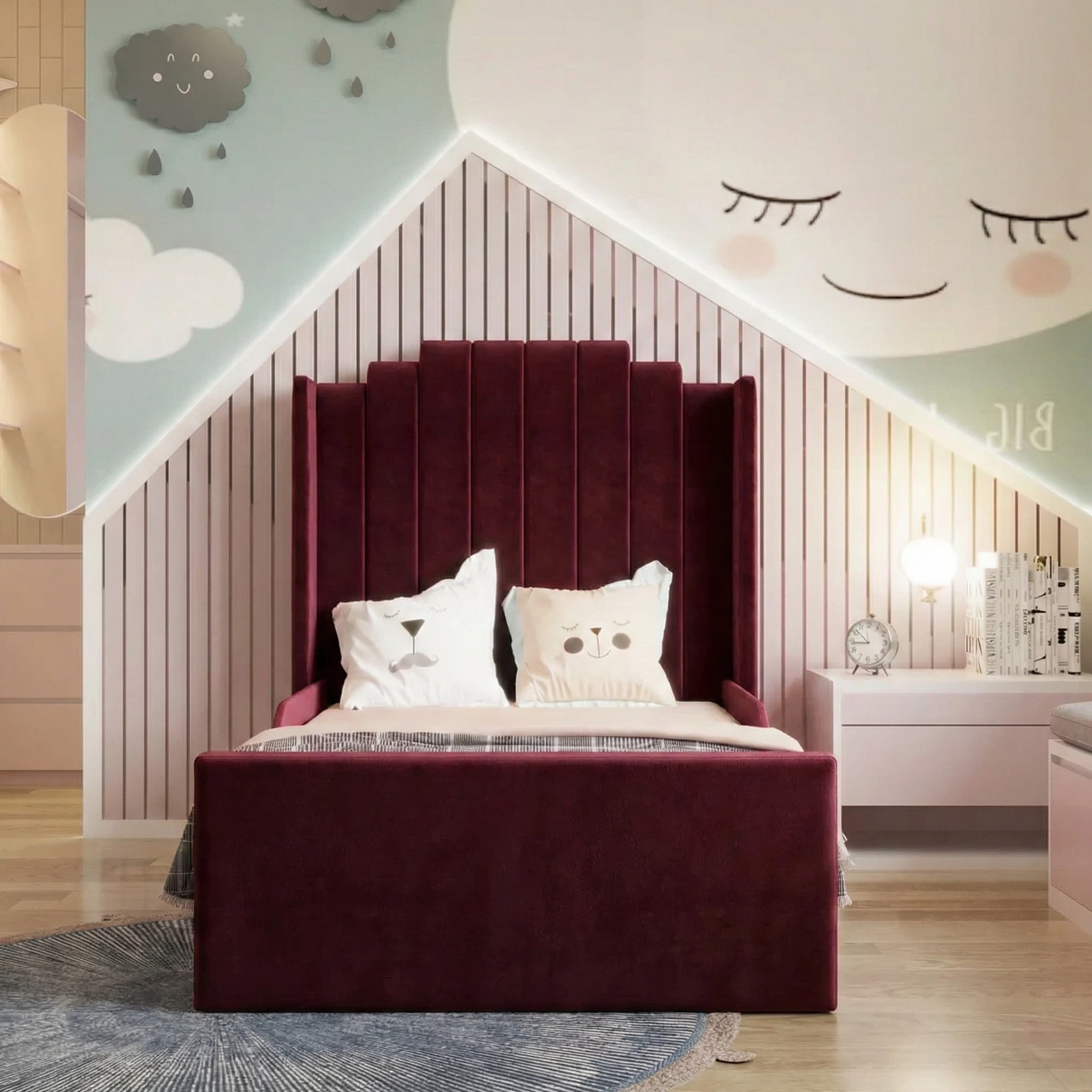 Plush Velvet Burgundy