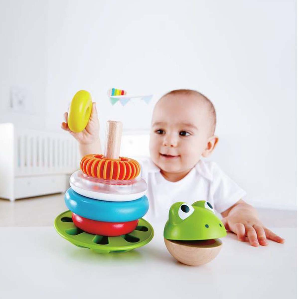Hape Mr Frog Stacking Rings
