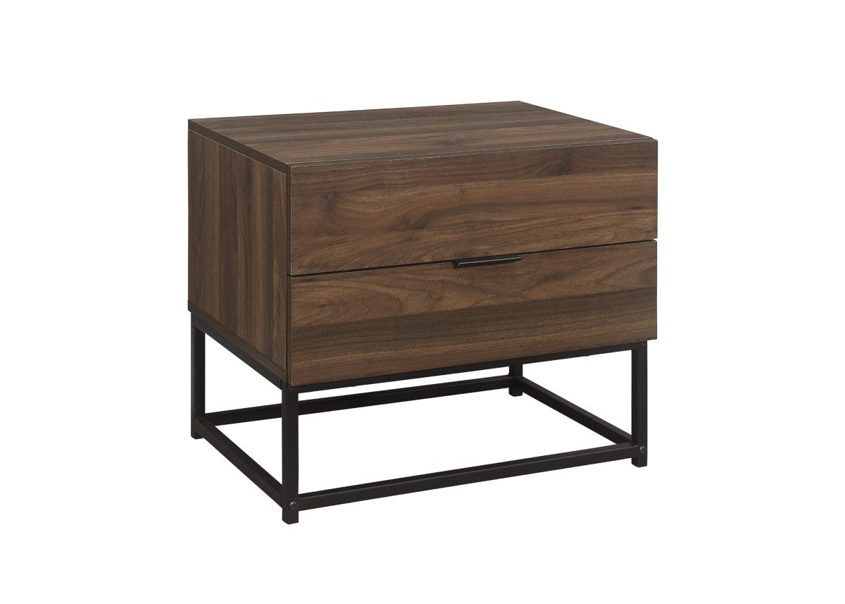 Houston 2 Drawer Bedside Walnut