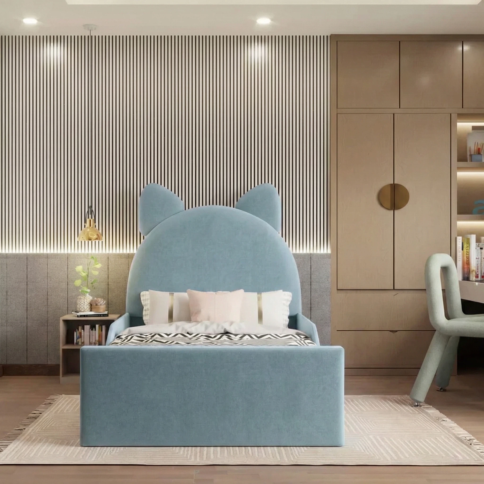 Plush Velvet Ice Blue