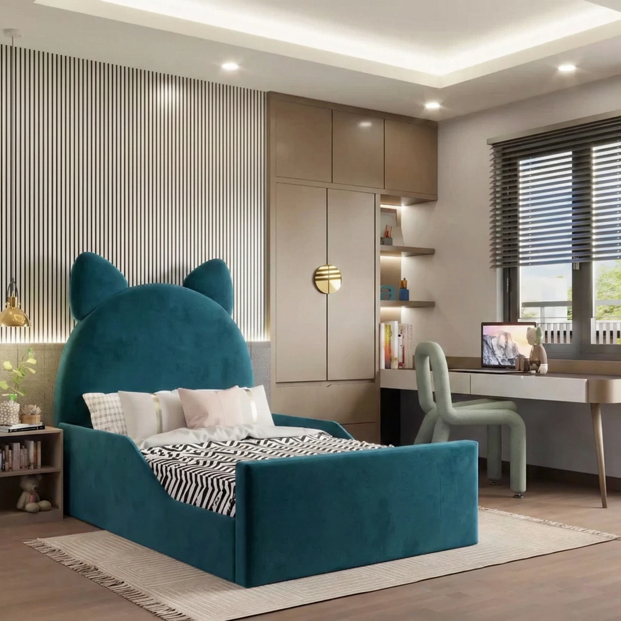 Plush Velvet Midnight Blue