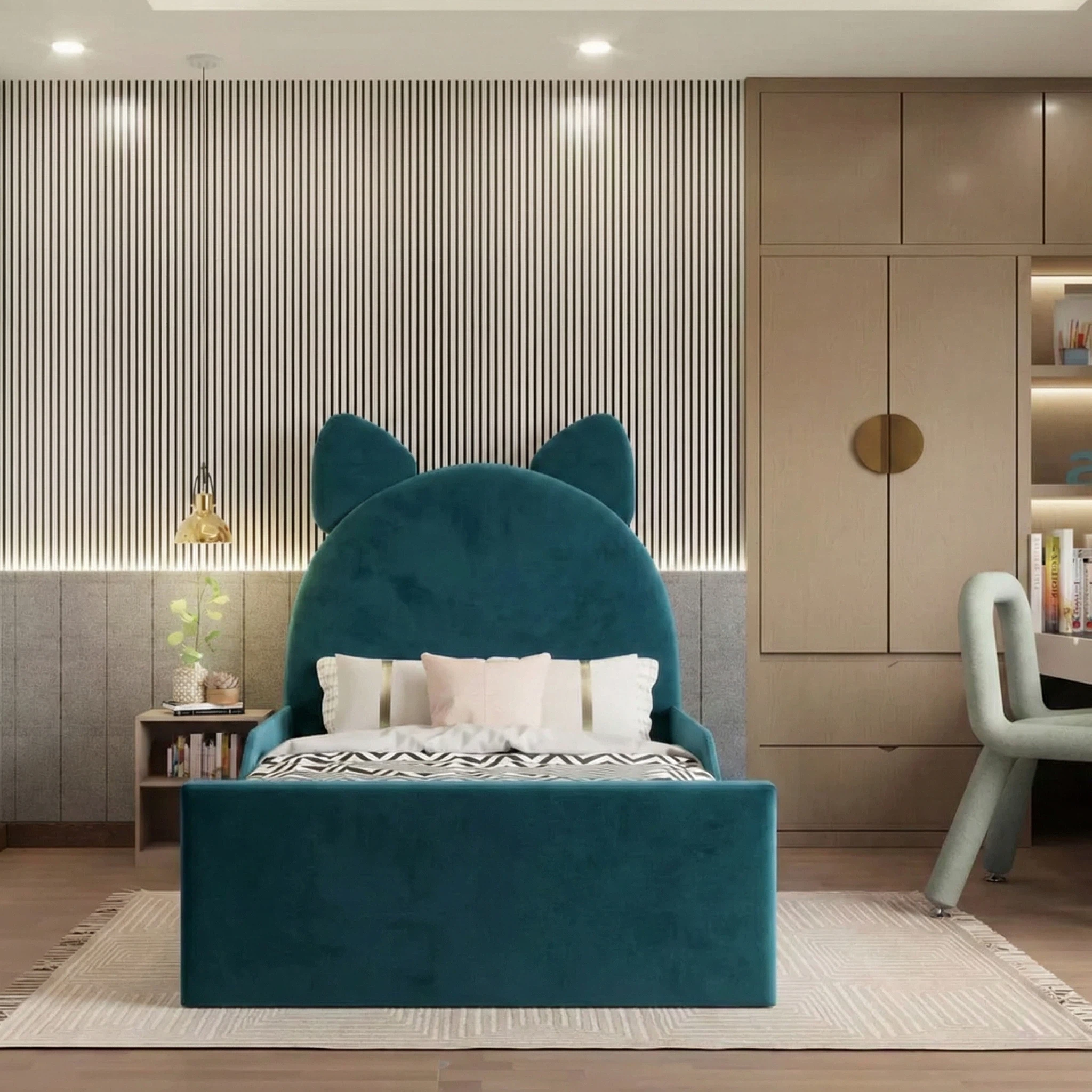 Plush Velvet Midnight Blue