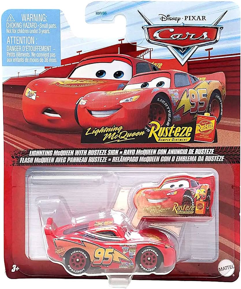 Lightning McQueen with Rusteze Sign