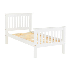 Monaco 3FT Bed High Foot End - White