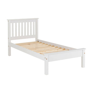 Monaco 3FT Bed Low Foot End - White