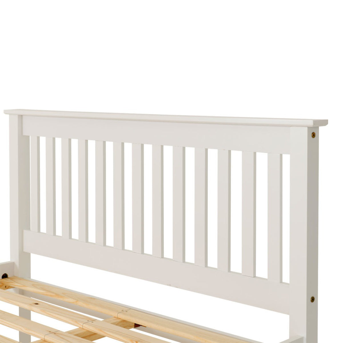 Monaco 4FT Bed High Foot End - White