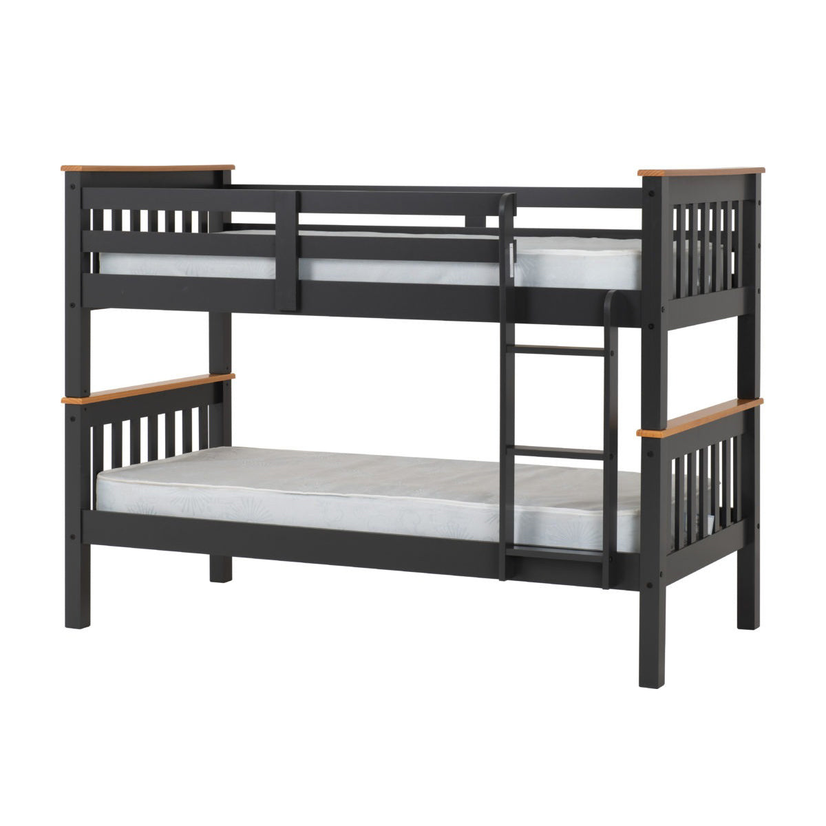 Neptune 3FT Bunk Bed - Grey/Oak Effect