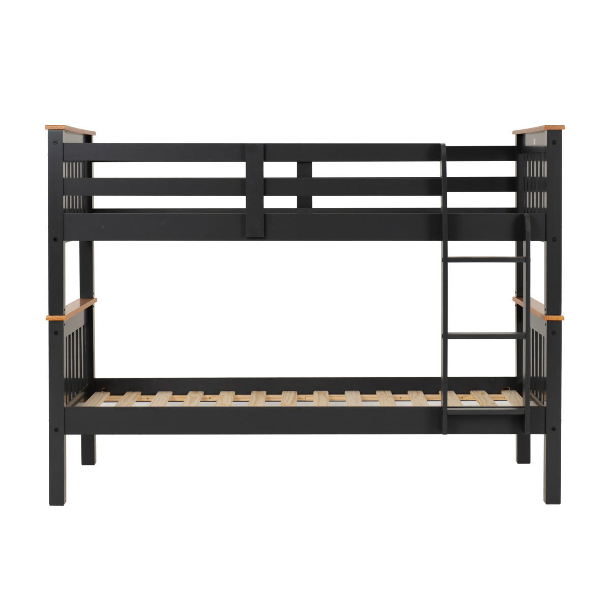 Neptune 3FT Bunk Bed - Grey/Oak Effect
