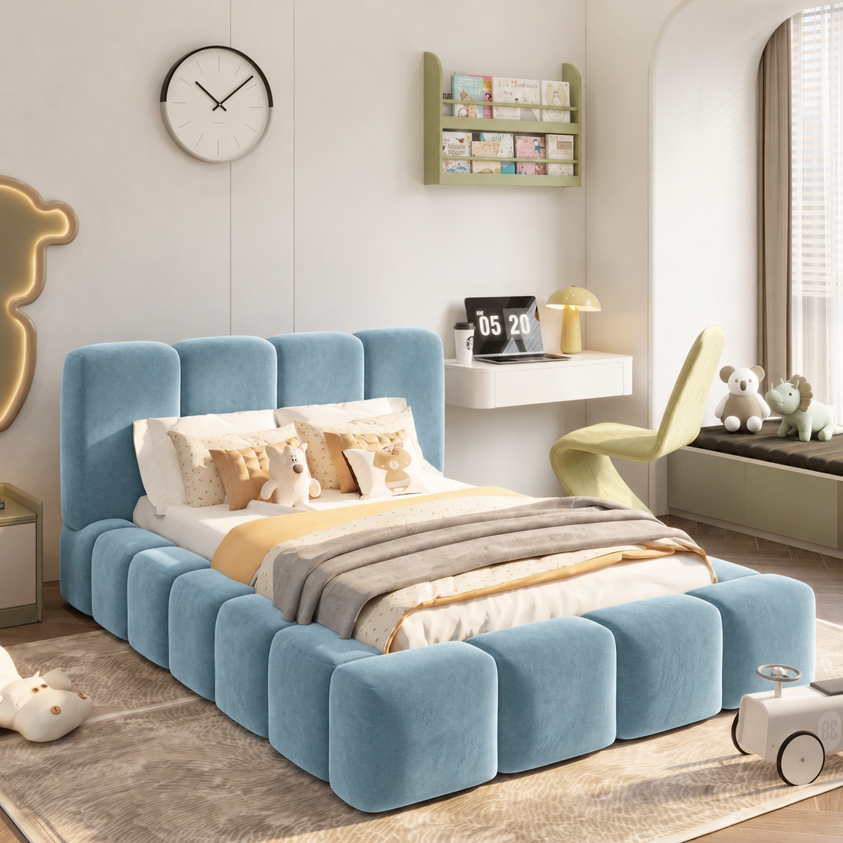 Plush Velvet Ice Blue