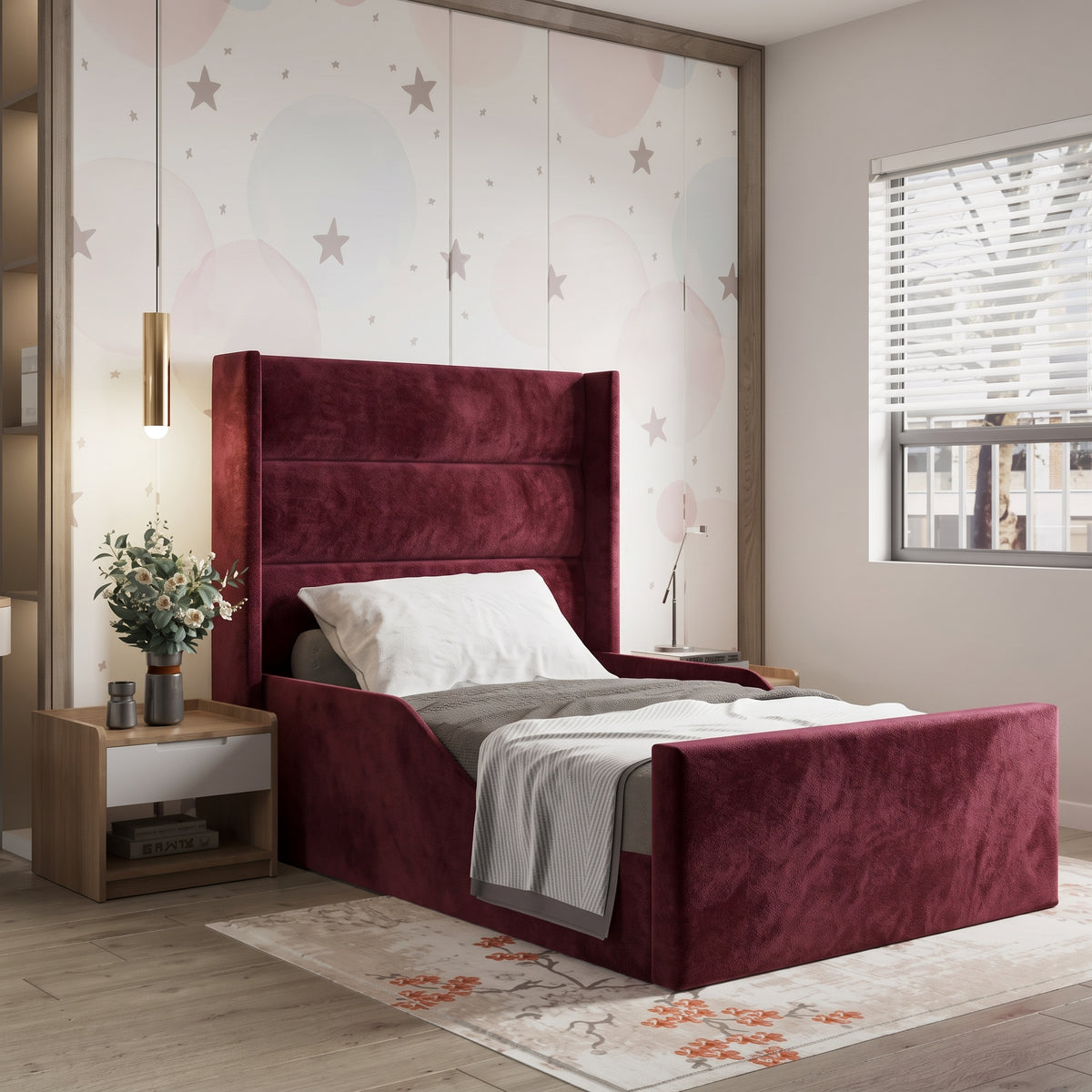 Plush Velvet Burgundy