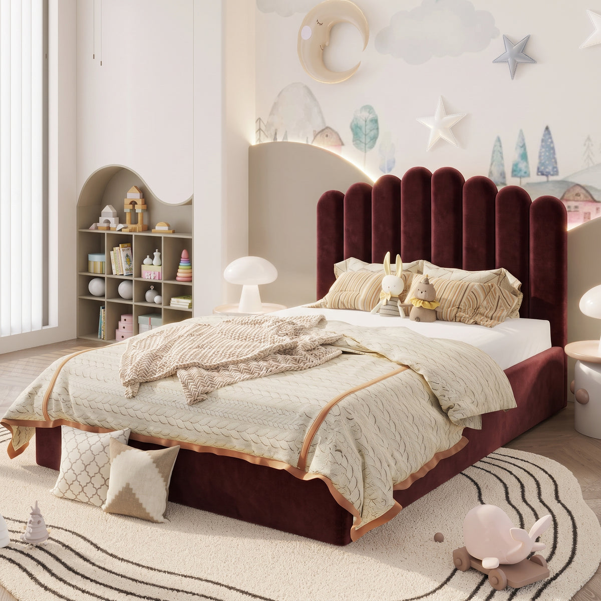 Plush Velvet Burgundy