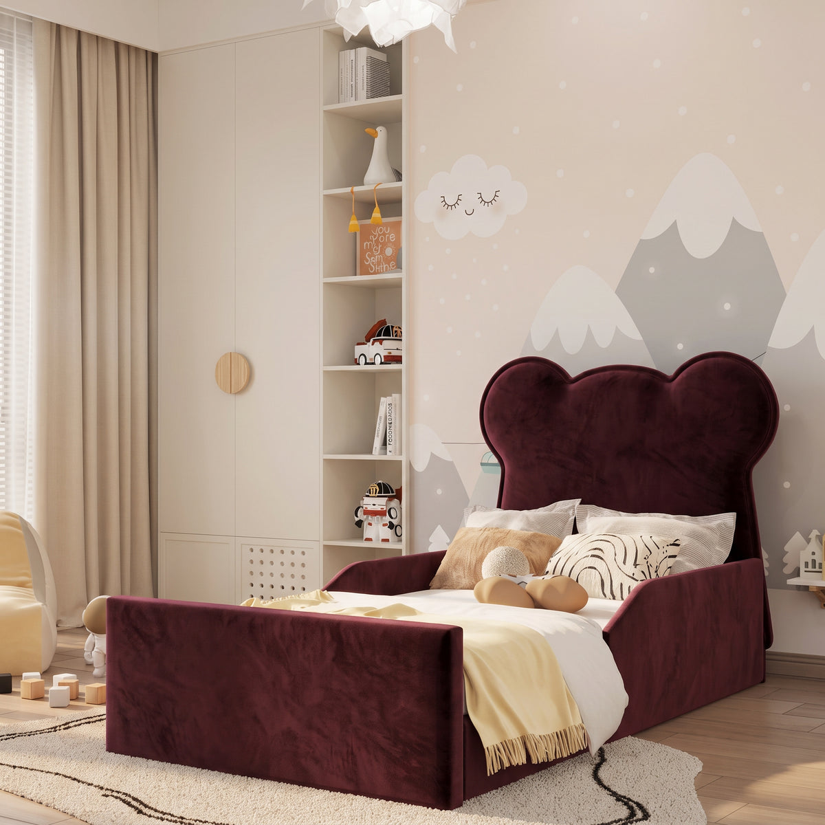 Plush Velvet Burgundy