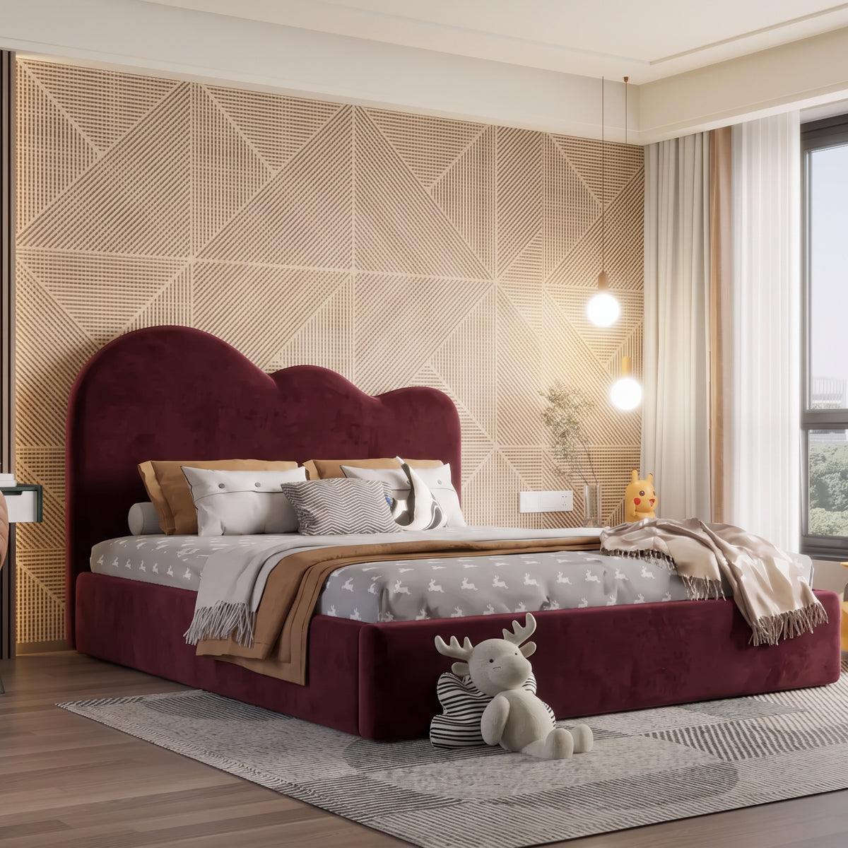 Plush Velvet Burgundy