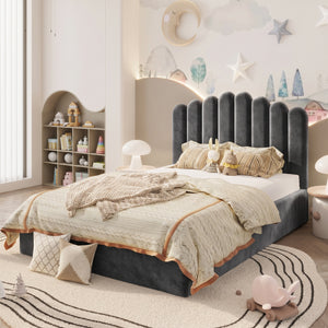 Plush Velvet Charcoal