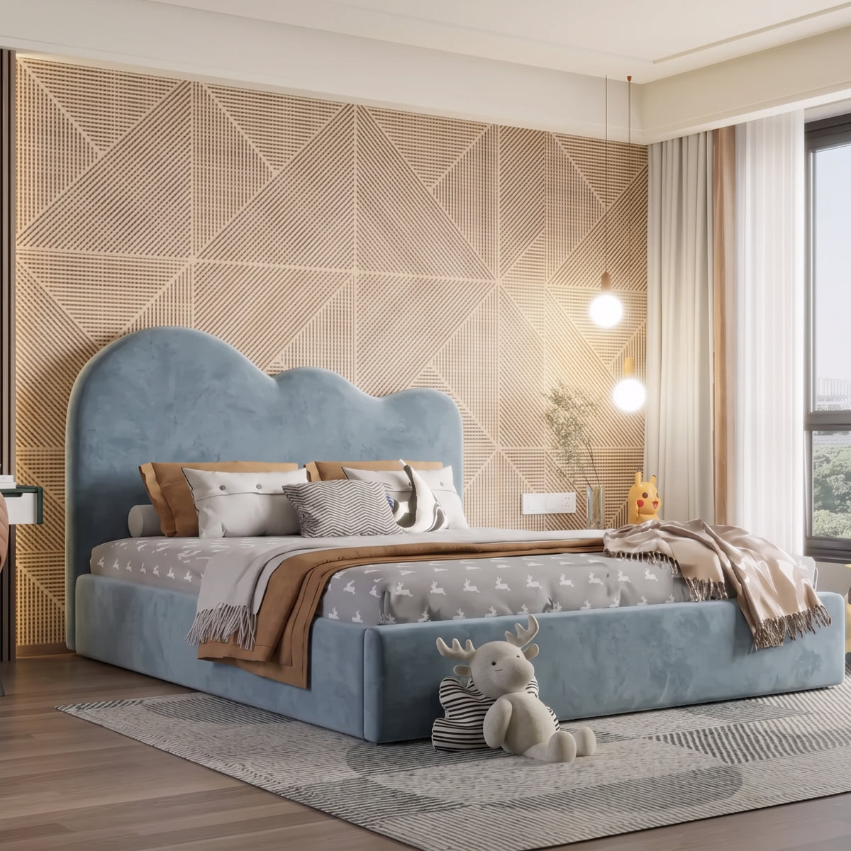 Plush Velvet Ice Blue