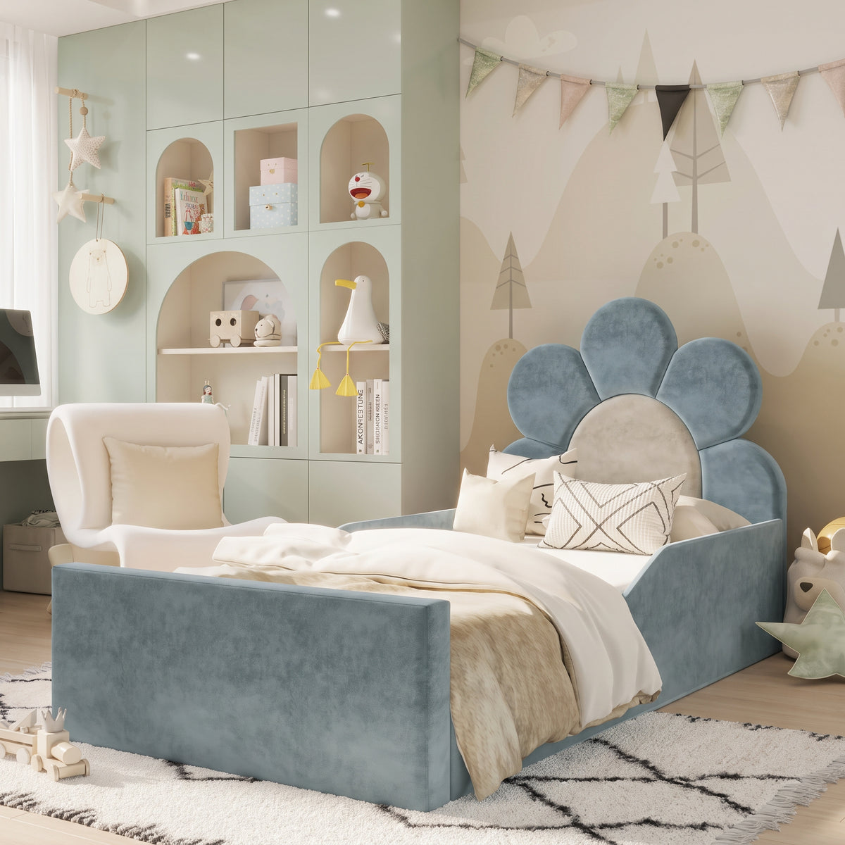 Plush Velvet Ice Blue