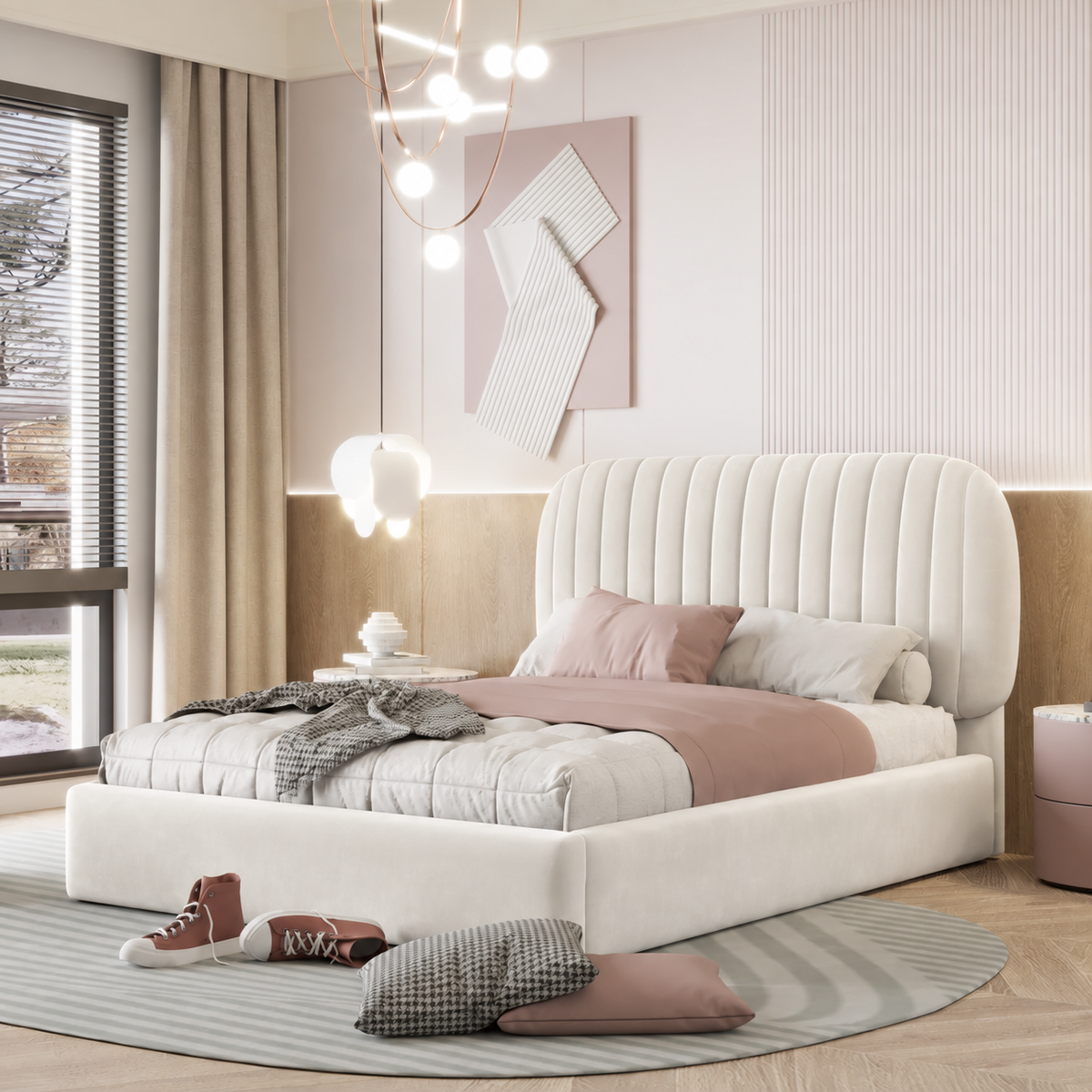 Plush Velvet White