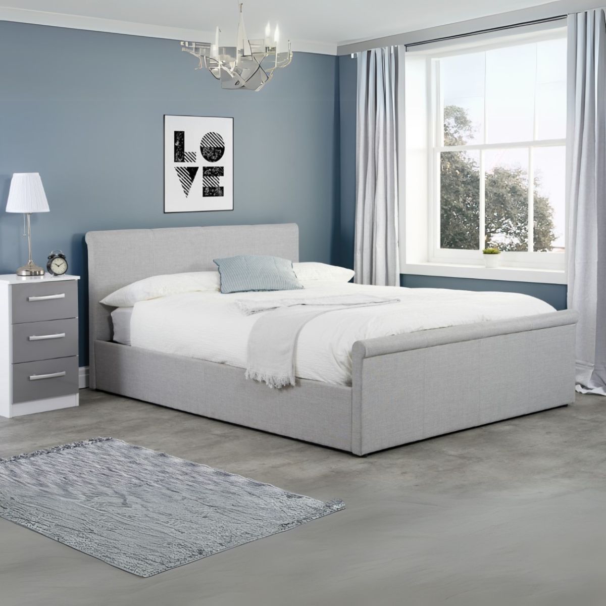 Stratus Ottoman Bed Grey