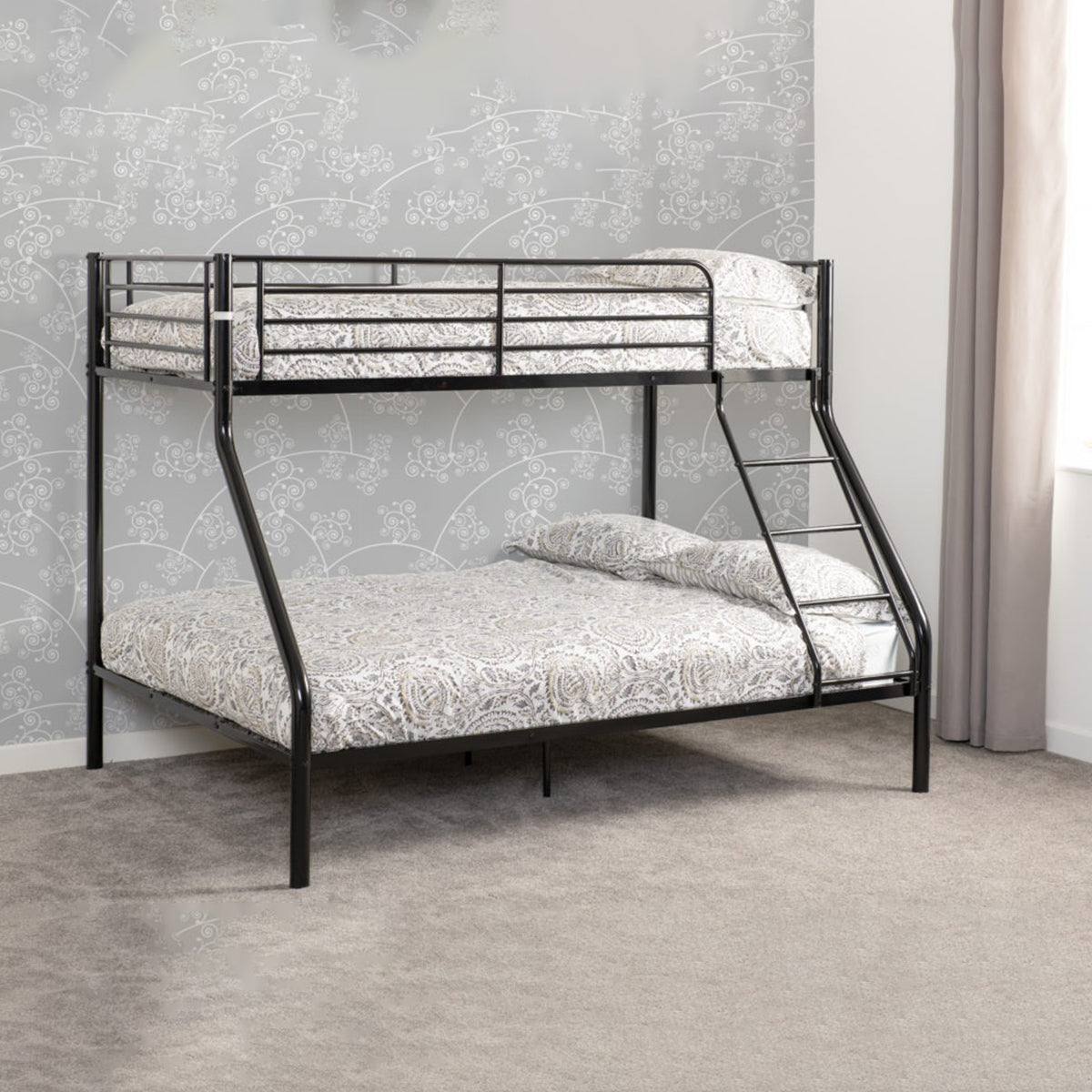 Tandi Triple Sleeper Bunk Bed - Black