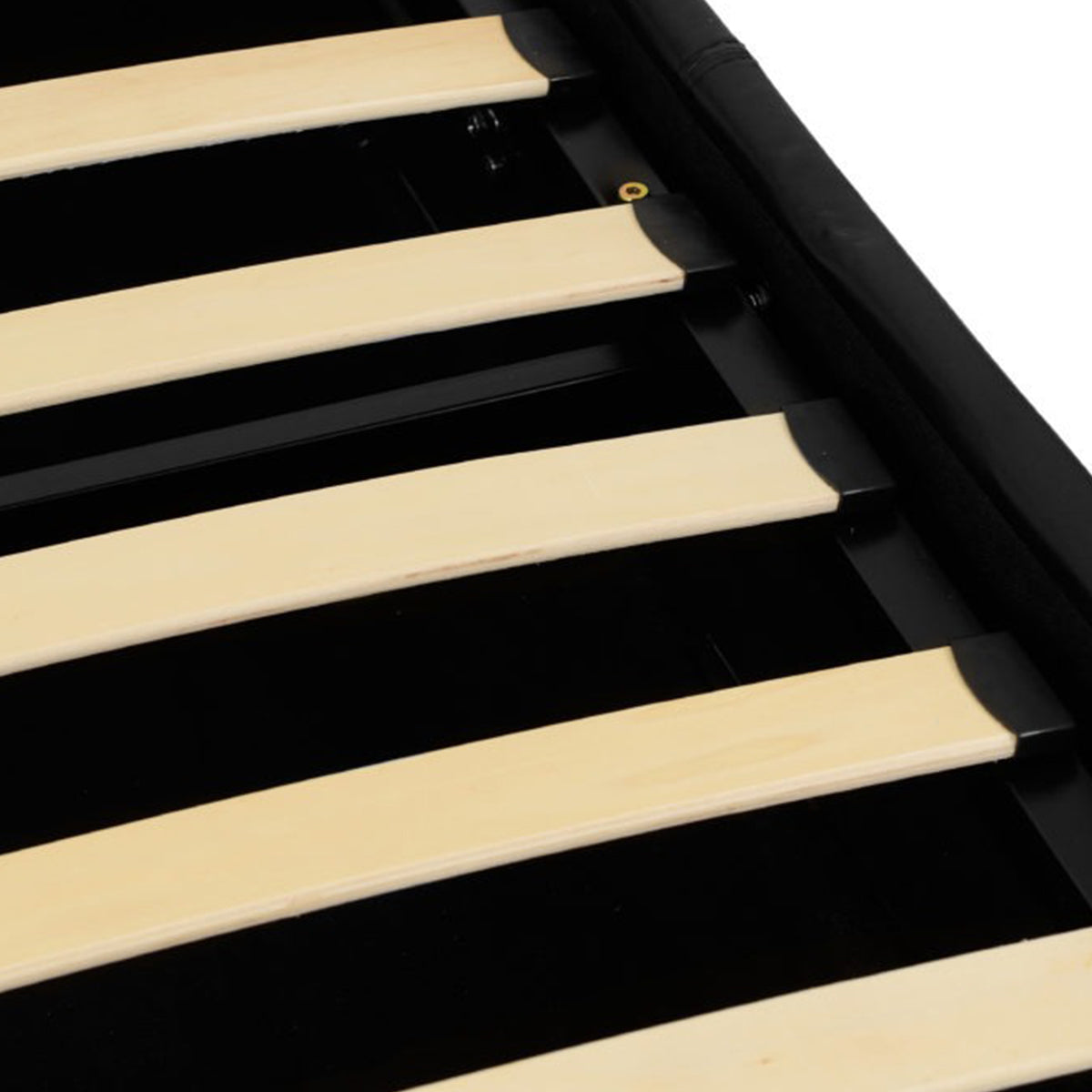 Waverley 4FT Storage Bed - Black Faux Leather