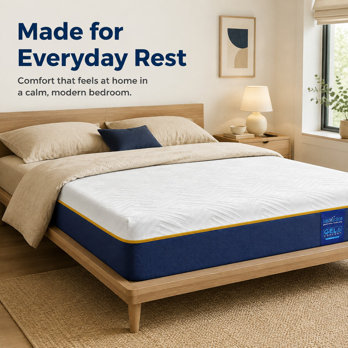 BedzOnline GelComfort cooling gel memory foam mattress