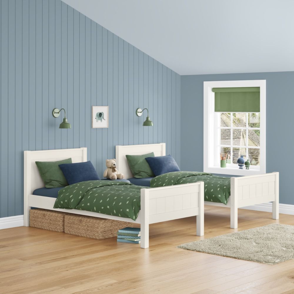 New Classic Bunk Bed With A Pair Of Drawers White