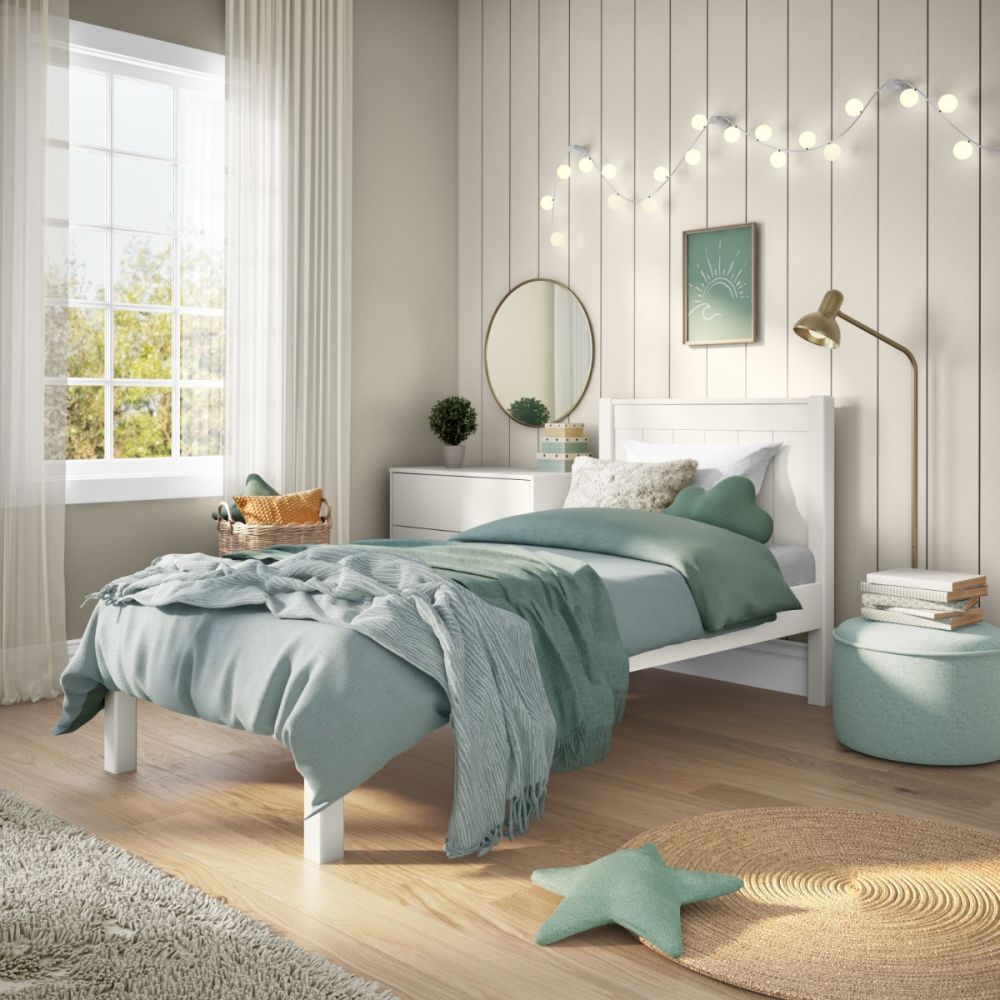 Classic White Low End Single 90x190cm