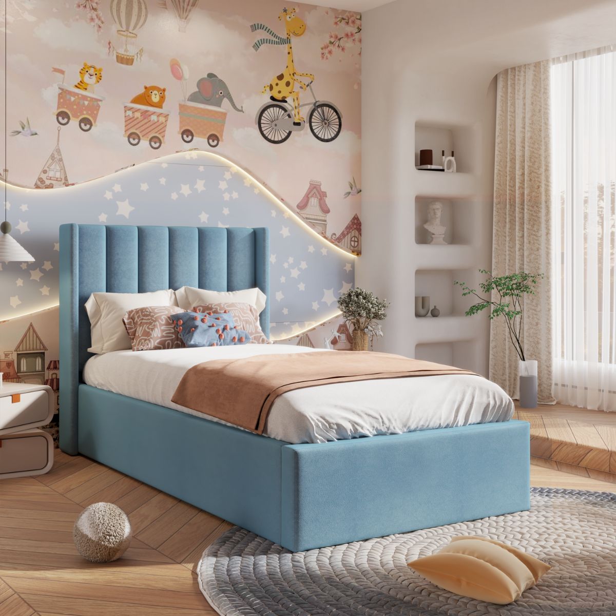 Single (3ft) / Baby Blue