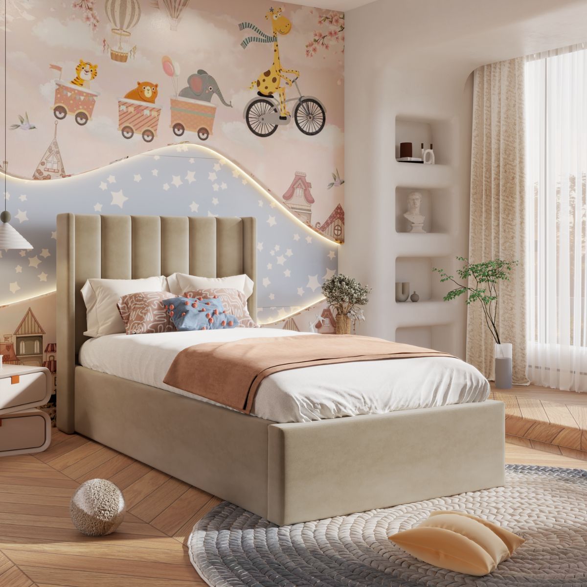 Single (3ft) / Beige