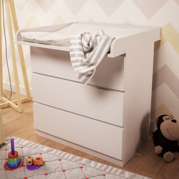 Kidsaw - Kudl Kids, Changing Board Extension Kit For IKEA Malm in White
