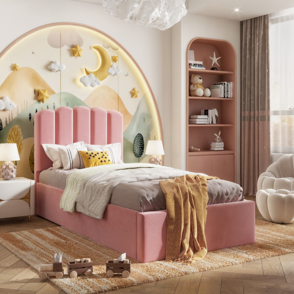 Mila Kids Bed Pink