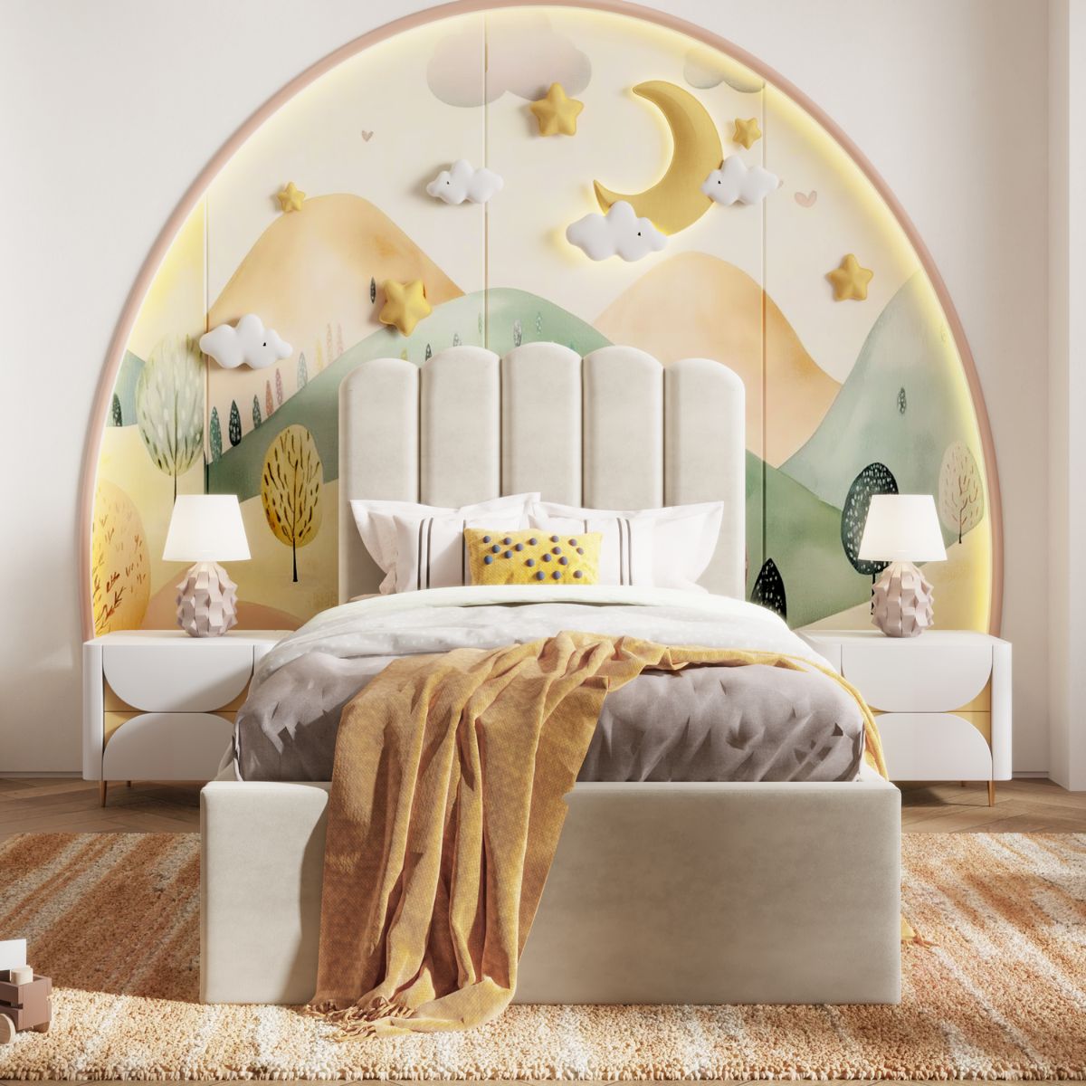 Mila Kids Bed Ivory