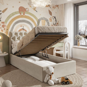 Willow Ottoman Kids Bed Beige