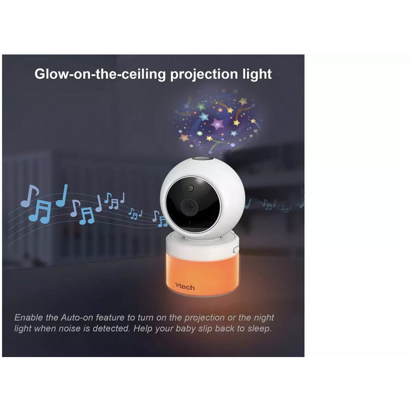 VTech 5" VM5463 Pan Tilt Video Monitor with Night Light and Projection